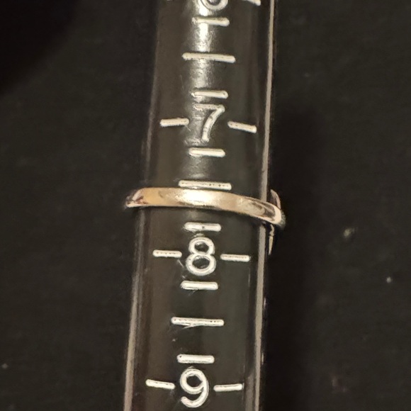 Vintage Blue Stone Heart with Leaves Wrap around Design Silver Ring - Picture 11 of 14